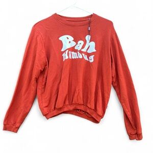 Braxton Phoenix Bamboo Bah Humbug Sweatshirt Size 8 some white marks